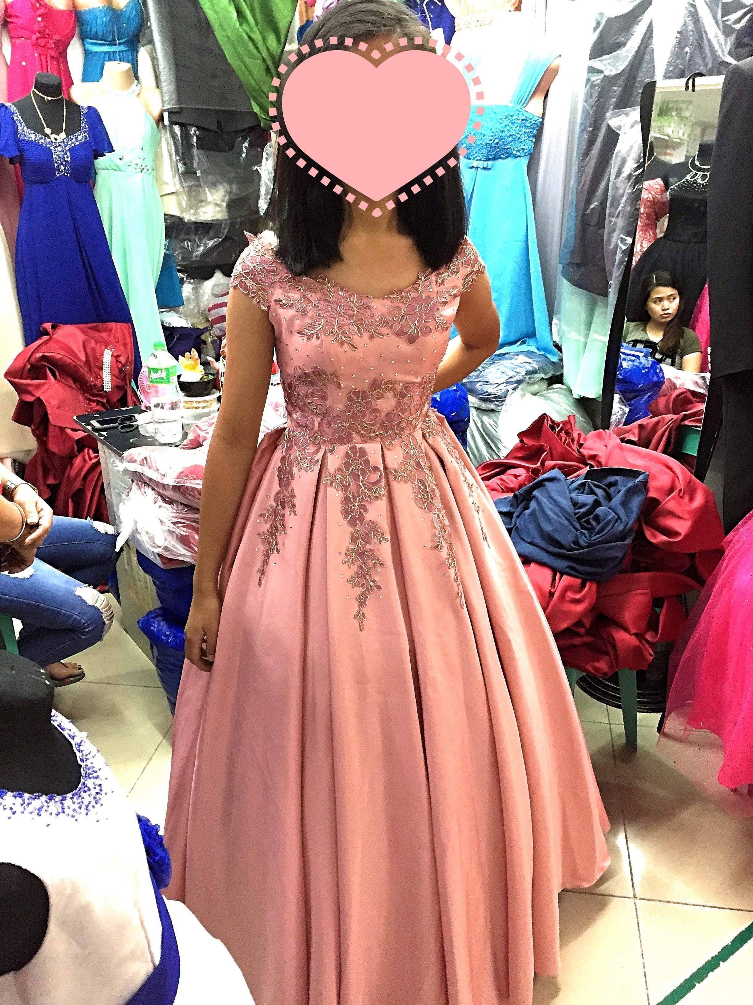 Pink cocktail dress for debut 2025