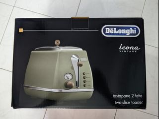 DeLonghi Icona Vintage 4 Slice Toaster, CTOT4003PK, Pink