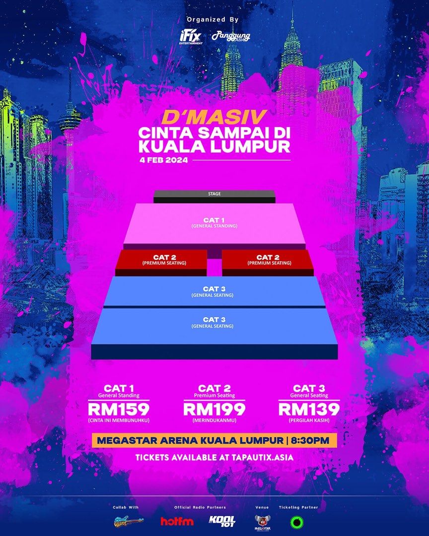 Dmasiv cinta sampai di kuala lumpur 2024, Tickets & Vouchers, Event