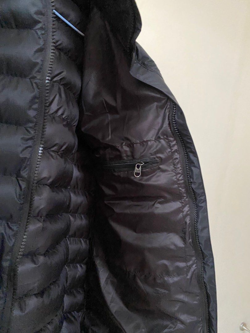 Down Jacket (Category: Coats, Jackets and Outerwear) located in Singapore. Submitted by coldplayer17 (Listing ID 1275474243, Image 3). Description: Brandless Down Jacket. This should fit a Uniqlo Size S for Men. Comes with a detachable hoodie. No packing bag. Bought from merchant but not used since..