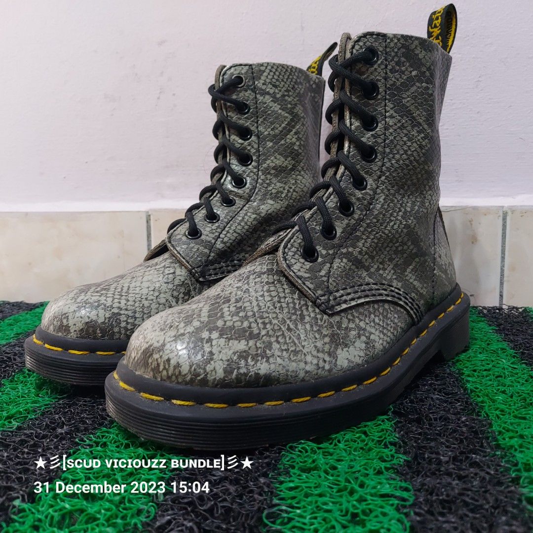 Snakeskin dr sale martens