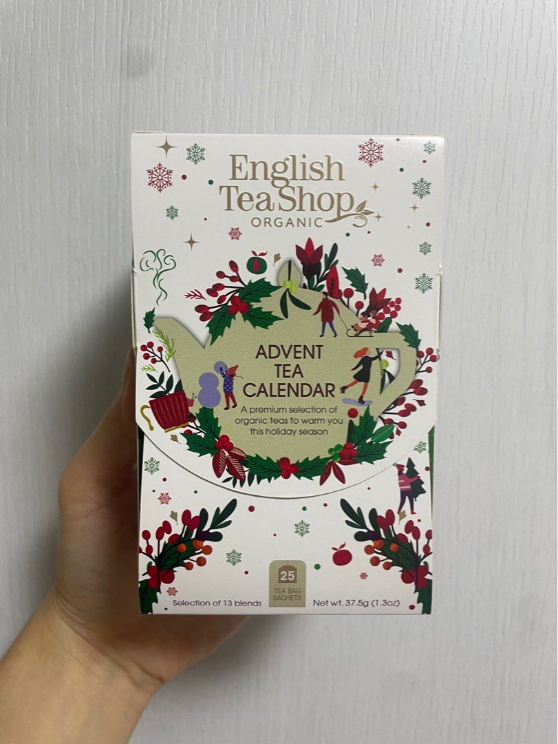 ENGLISH TEA SHOP Organic Advent Tea Calendar Food Drinks Beverages
