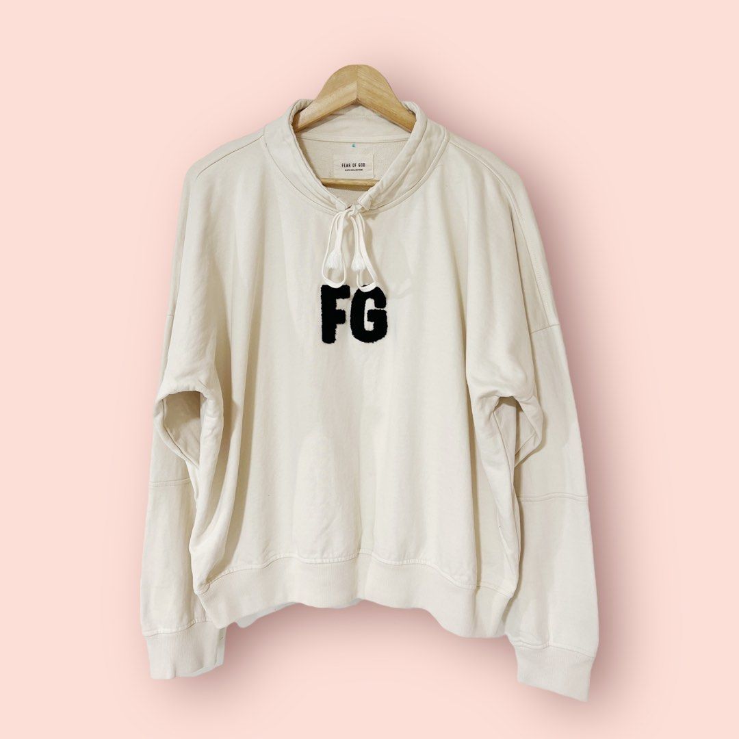 FEAR OF GOD Mock Neck FG Pullover Oversized Luxury Apparel