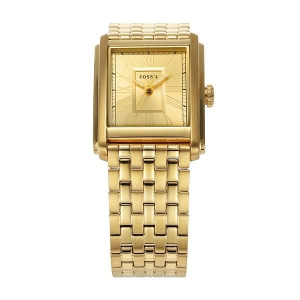 Gold rectangle cheap watch womens