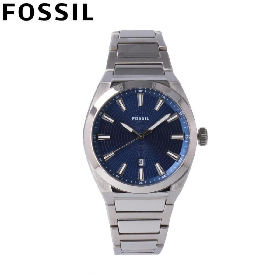 Fossil Everett FS5822 Blue Analog Stainless Steel Dress Simple Classic ...