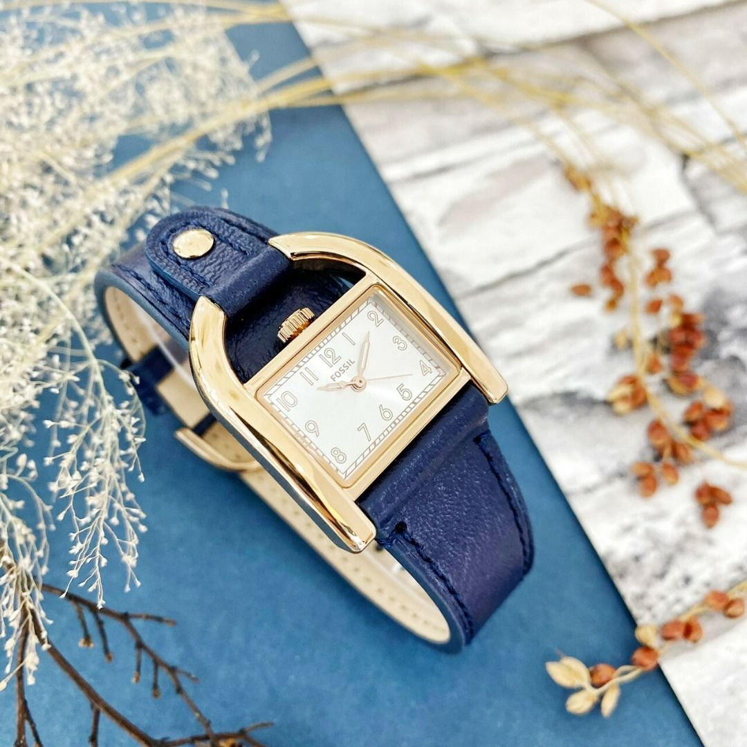 Harwell Three-Hand Navy LiteHide™ Leather Watch - ES5266