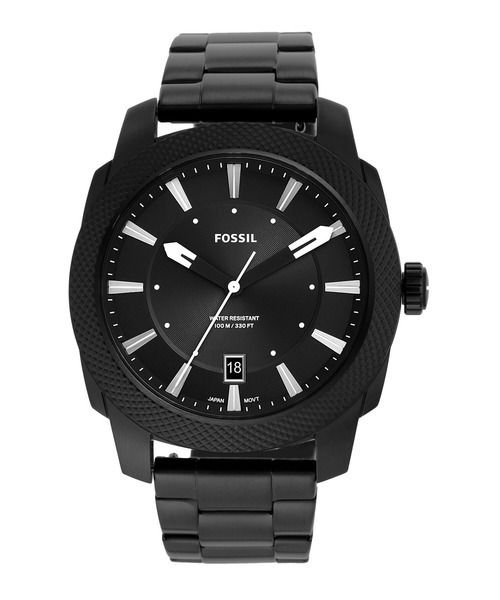 Fossil Machine FS5971 Black Analog Stainless Steel Classic Quartz