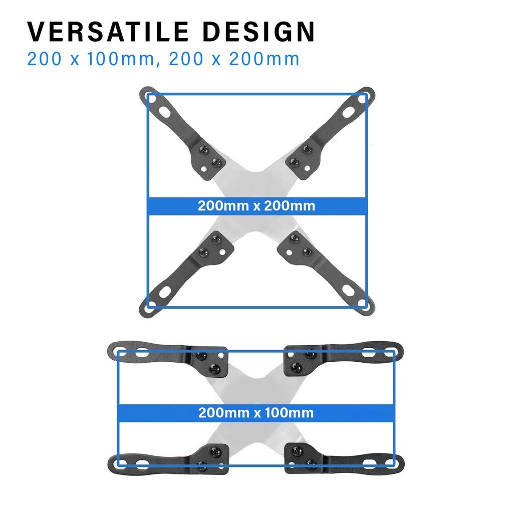FREE DELIVERY] 200MM VESA Extension Adapter Bracket, Convert 75 & 100mm to  200x200mm, 200x100mm, Fits up to 42 Flat TV & Monitor, Computers & Tech,  Parts & Accessories, Other Accessories on Carousell