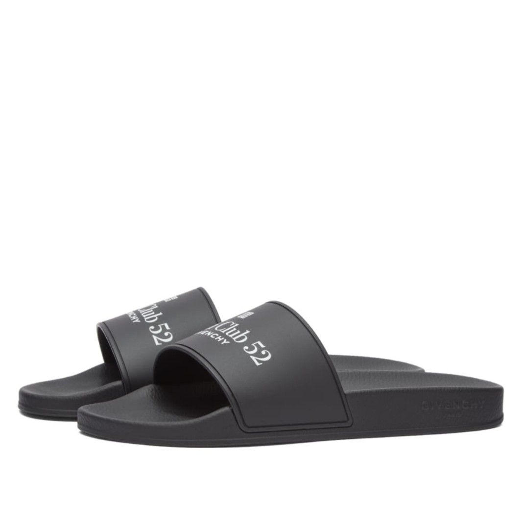 Givenchy Men's Logo Pool Slide Sandals | Neiman Marcus