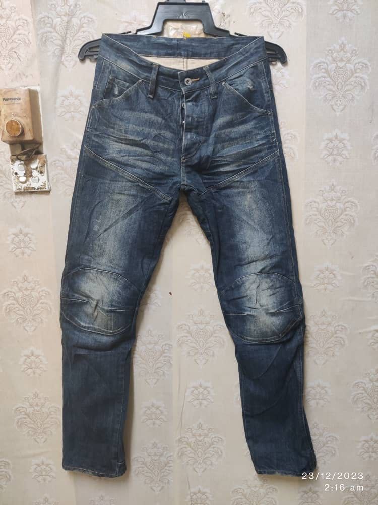 G-Star ARC - Straight leg jeans - 3d raw denim/dark-blue denim