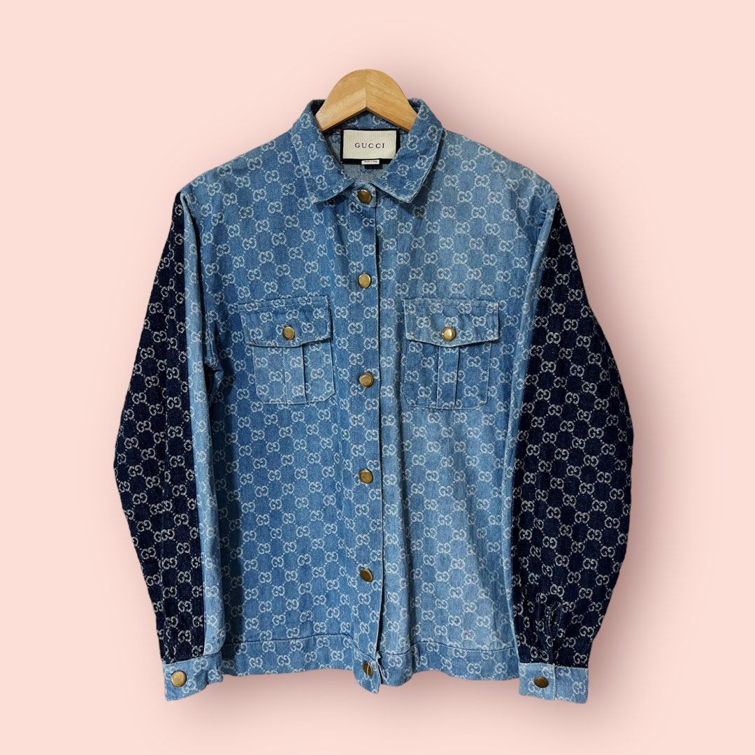 Gucci Denim Monogram Jacket