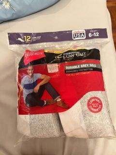 Hanes Low Cut Socks Made in USA