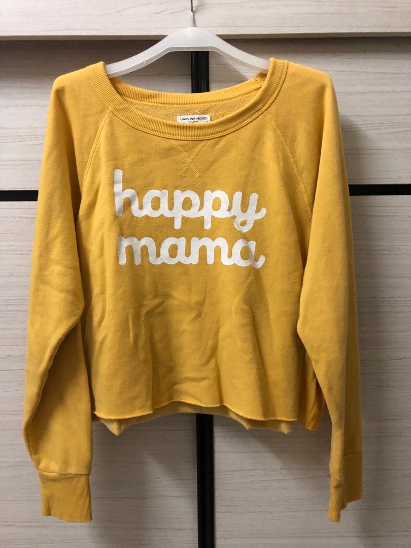 Mama knows best new arrivals yellow sweatshirt