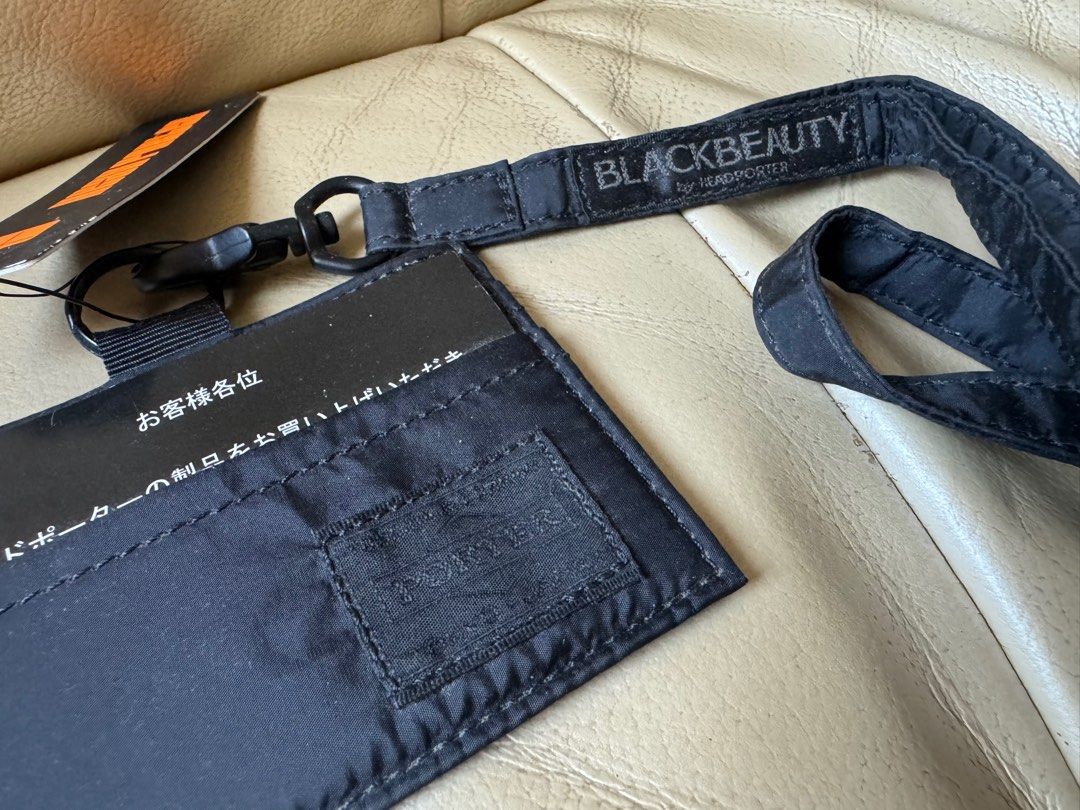 🔥全新日版🔥HEAD PORTER BLACK BEAUTY IC ID Card Holder with Strap
