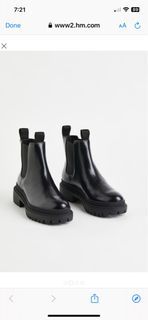 H&M Chelsea Leather Boots
