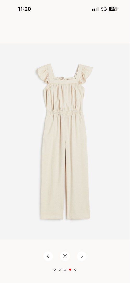 H M linen blend jumpsuits Women s Fashion Dresses Sets