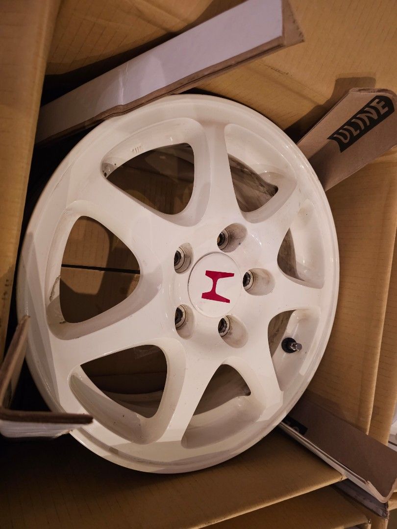 Honda Civic EK wheels, Car Accessories, Tyres & Rims on Carousell
