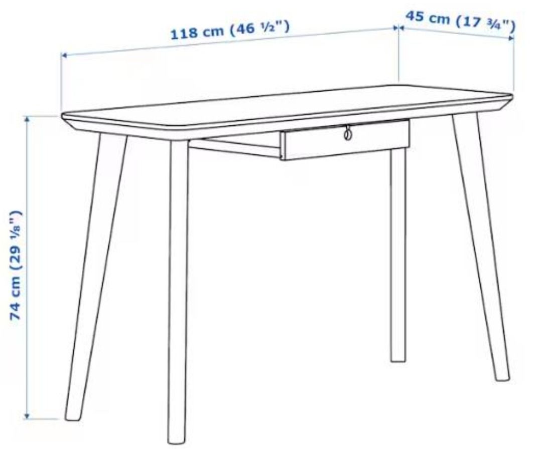Ikea Computer and Study Table (Category: Tables & Sets) located in Singapore. Submitted by krnsth (Listing ID 1275496592, Image 3). Description: Ikea Computer and Study Table with Inbuilt drawer. Like New Hardly Used in Excellent Condition. Bought at $229. For more detail, check at https://www.ikea.com/sg/en/p/lisabo-desk-ash-veneer-10361746/ Available for Self Pick up at 15 West Coast Walk, S 127162. Other items in the image are shown for displa