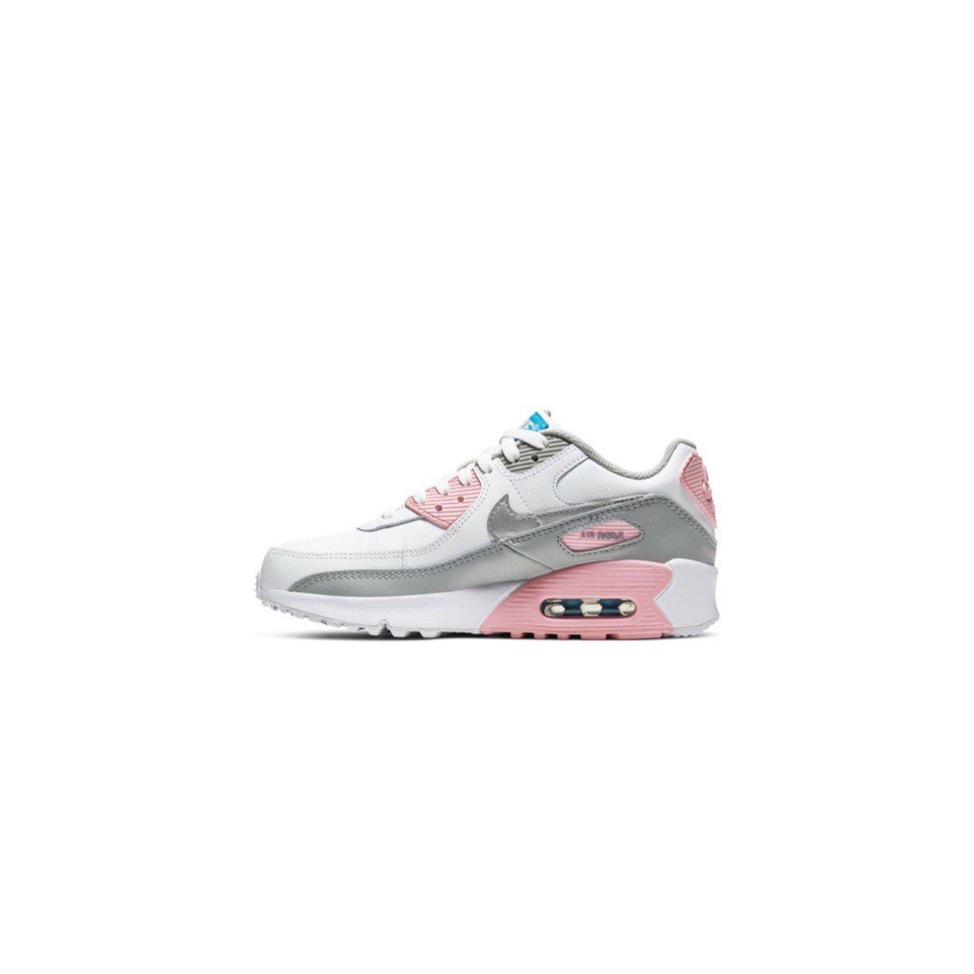 Kids Nike Air Max 90 Silver Pink Babies Kids Babies Kids