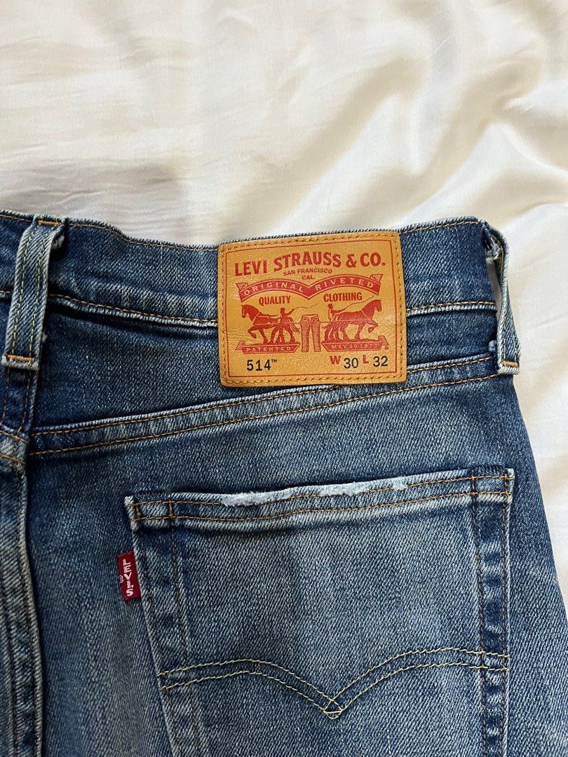LEVI s 514 PREMIUM stretch selvedge size 30 slim straight denim. Fits till 31. Men s Fashion Bottoms Jeans on Carousell