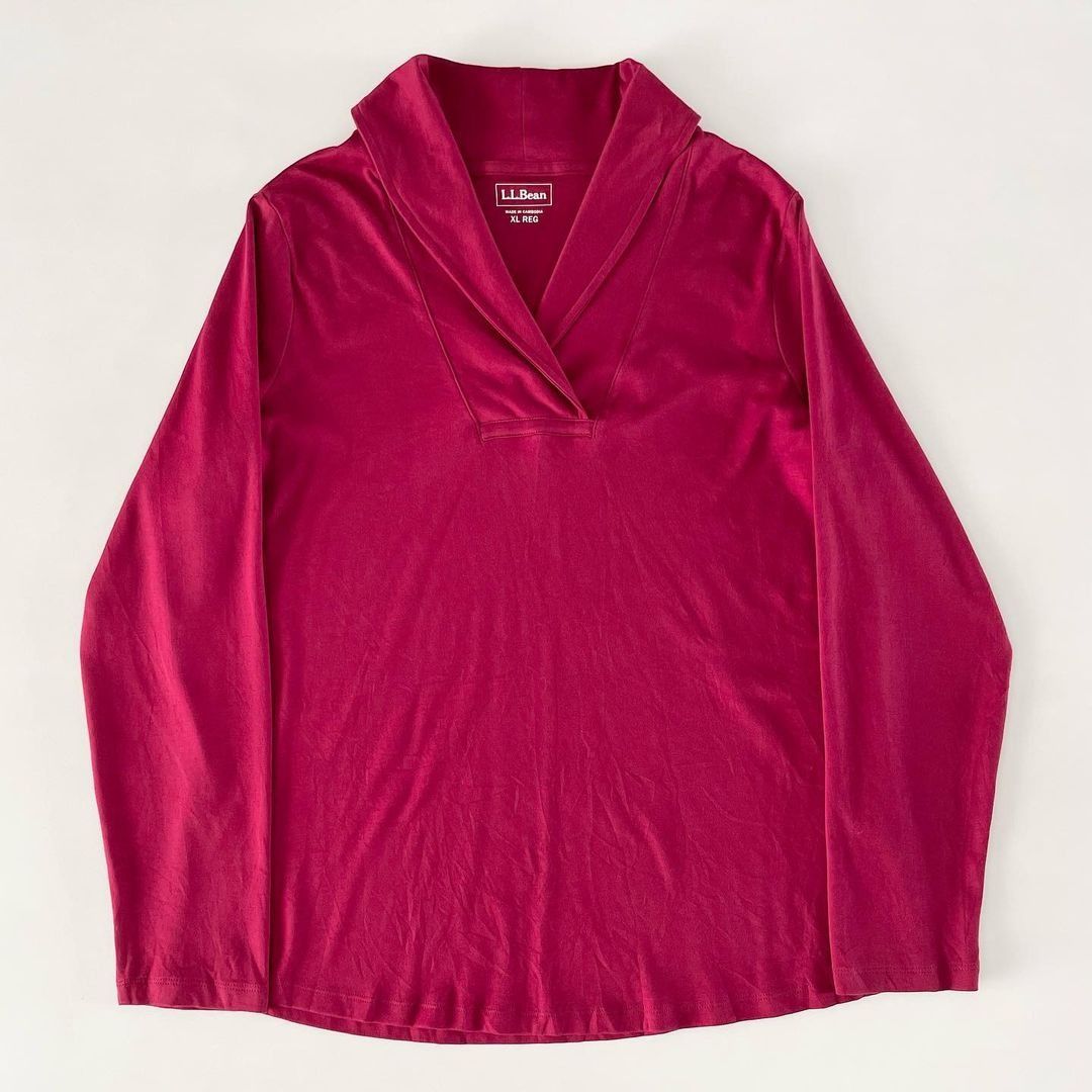 Ll bean shawl collar pullover shop