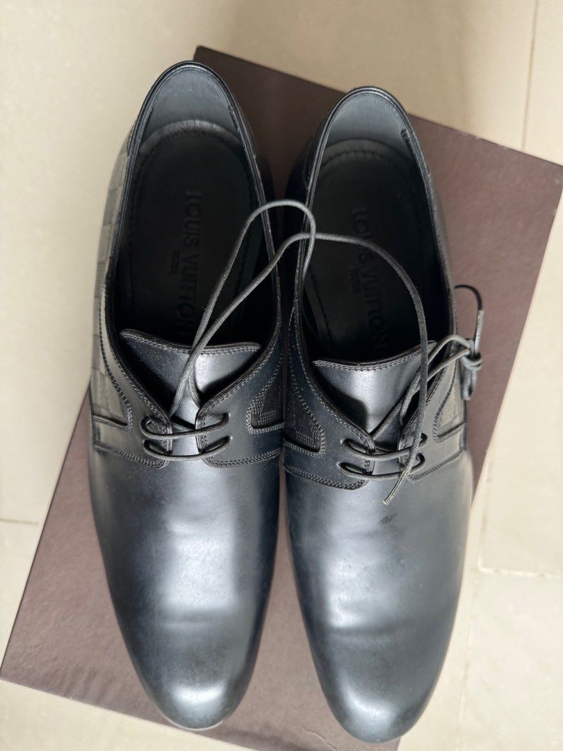 LOUIS VUITTON LV DISTRICT DERBY DAMIER LEATHER SHOES MENS Men s