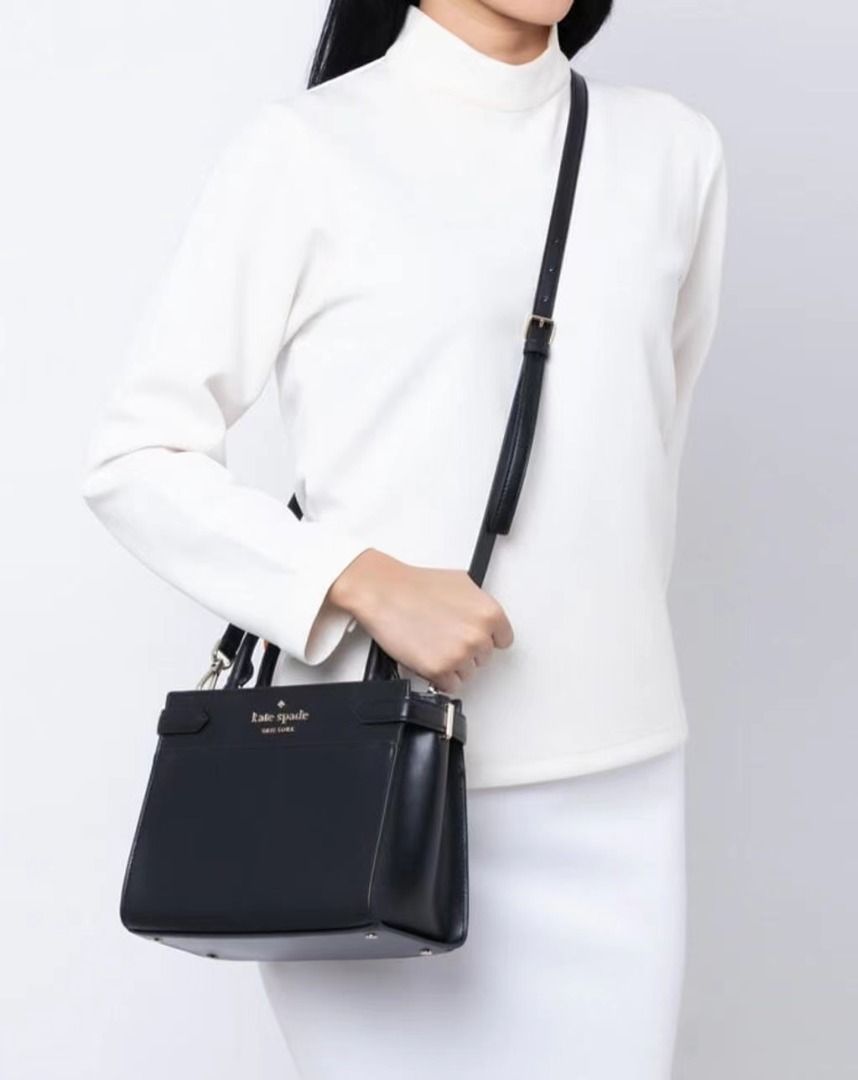 Luxuco KATE SPADE Staci Small Satchel wkru7097 Black Luxury