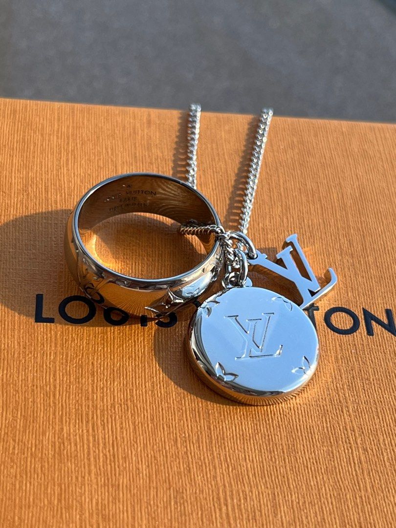 Monogram sales charms necklace