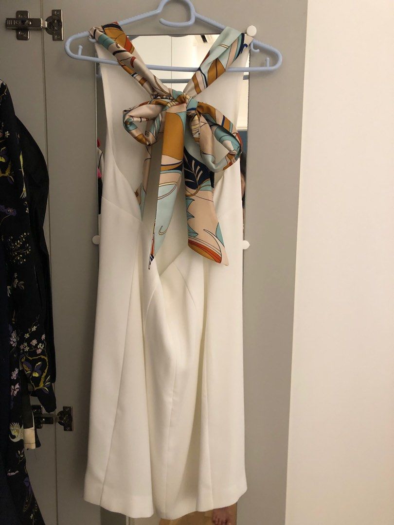 Mango back bow dress store