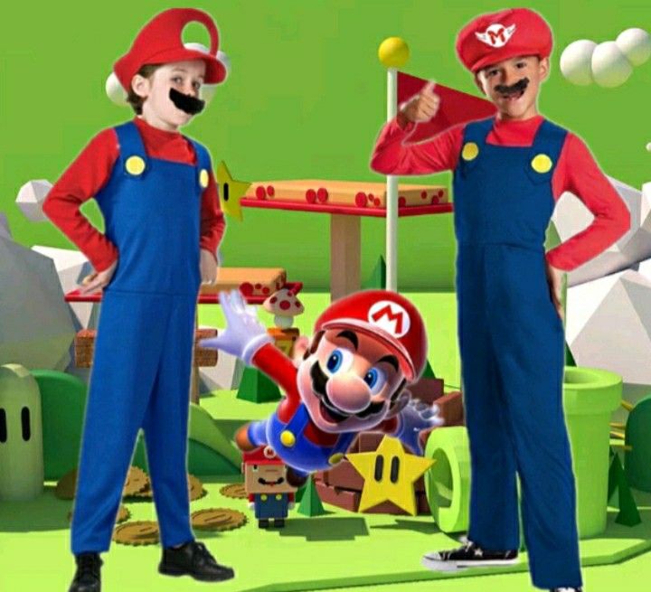 Super Mario Boys Girls Cosplay Costume Costume Anime Cosplay Costume Mario  Suit Theme Dance Performance Costume Fancy Dress Costume, Red(l)