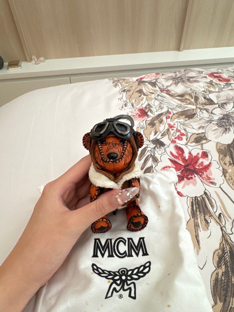 MCM Bear charm keychain Women s Fashion Watches Accessories