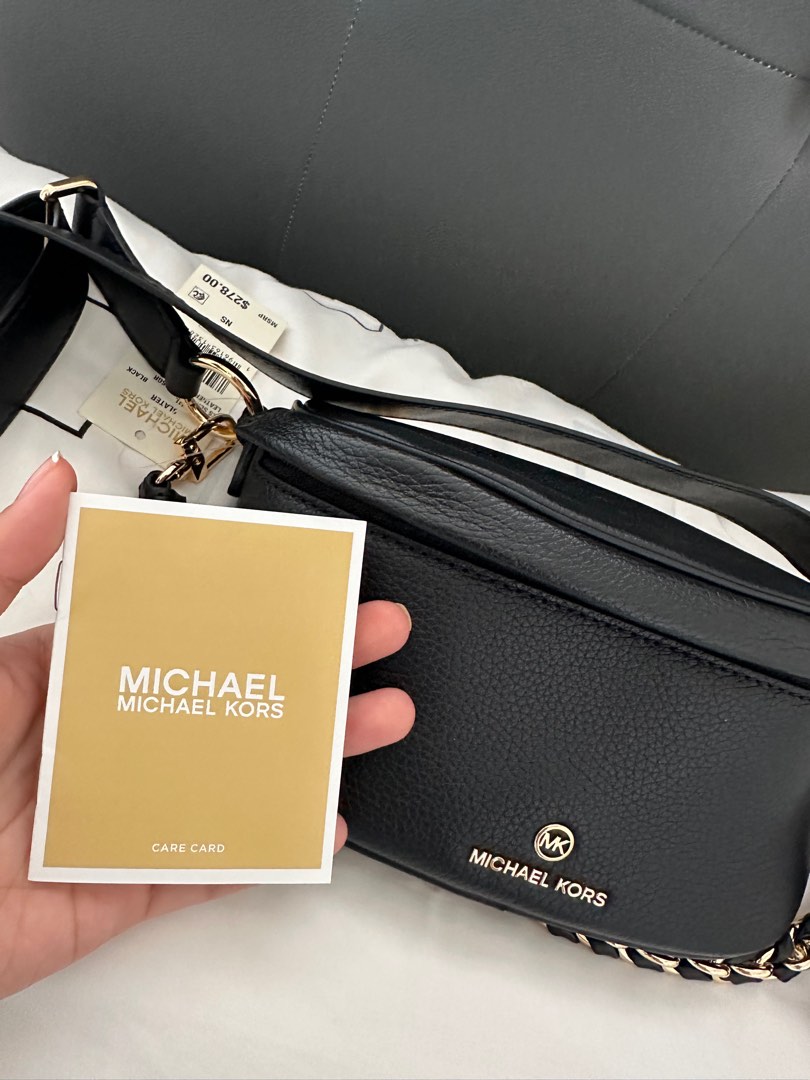 Michael Kors Sling Pack Messenger Leather Bag, Women's Fashion, Bags