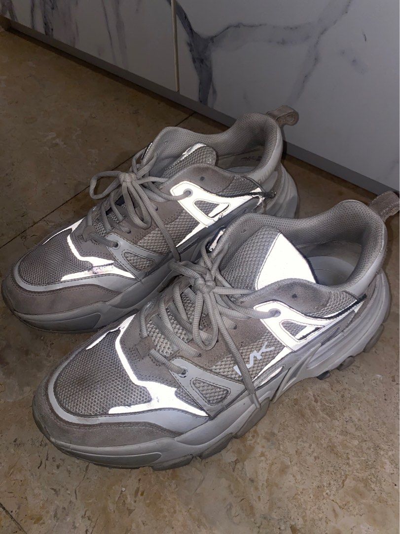 Michael kors sneakers mens silver hot sale