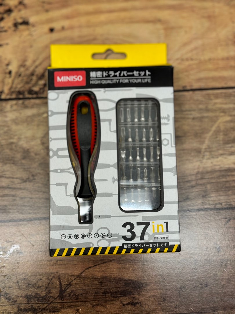Miniso 37 pieces screwdriver set Furniture Home Living Home Improvement Organisation Home Improvement Tools Accessories on Carousell