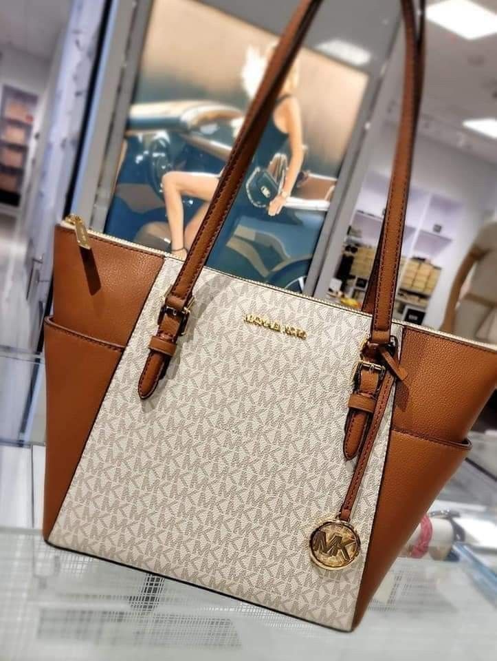 Mk charlotte tote best sale bag