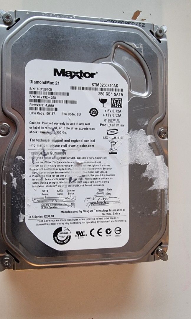 Maxtor 250gb new arrivals