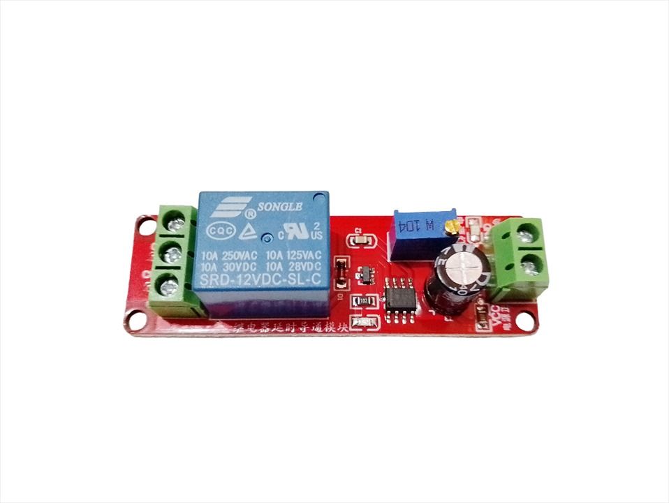 NE555 TIMER SWITCH ADJUSTABLE MODULE TIME DELAY 1-10SEC, RELAY MODULE ...