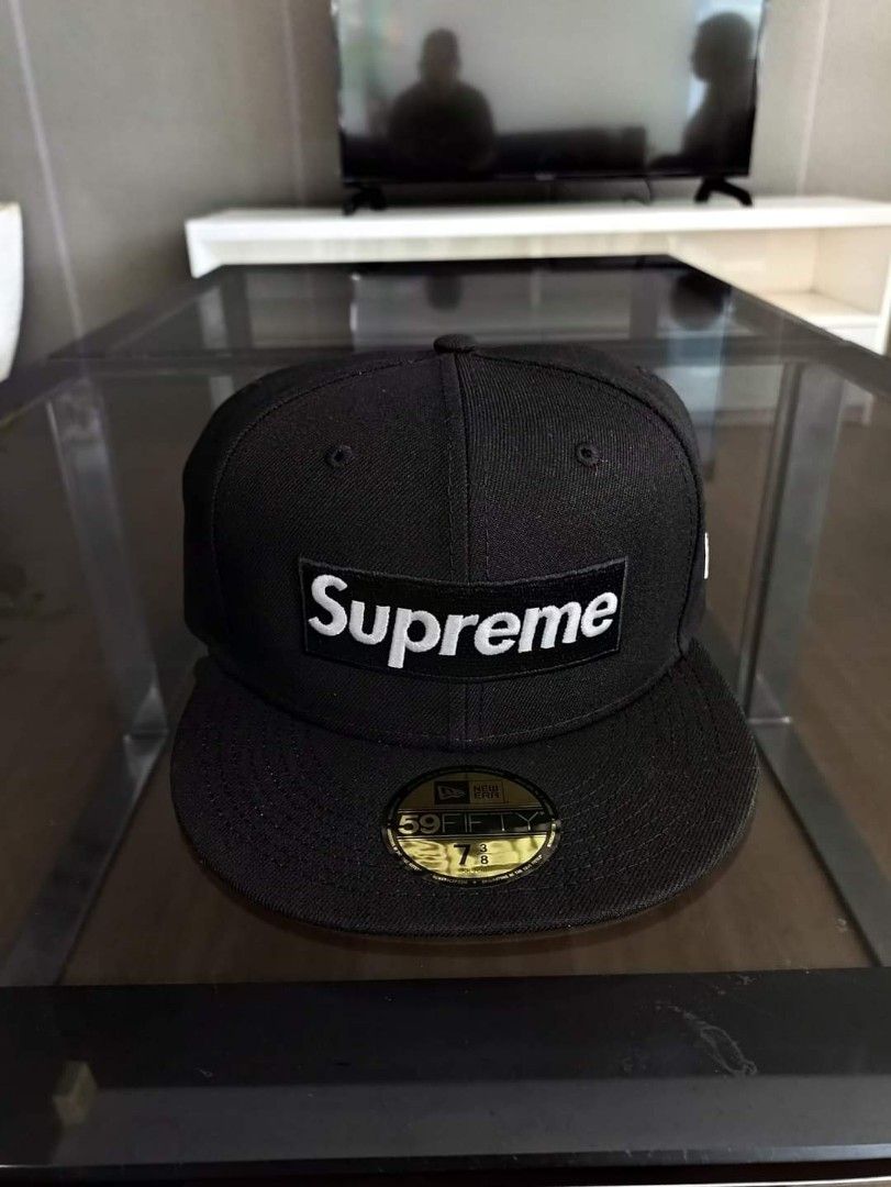 Supreme black box logo hot sale hat