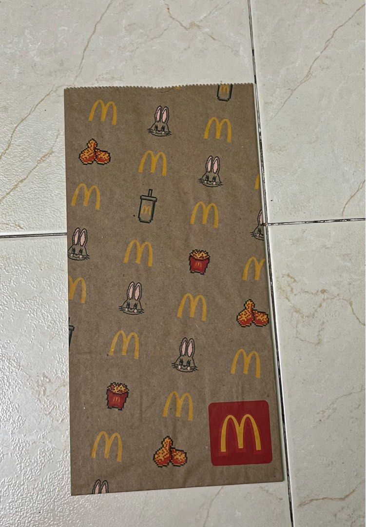 New Jeans x Mcdonalds collaboration Paper Bag, Hobbies & Toys ...