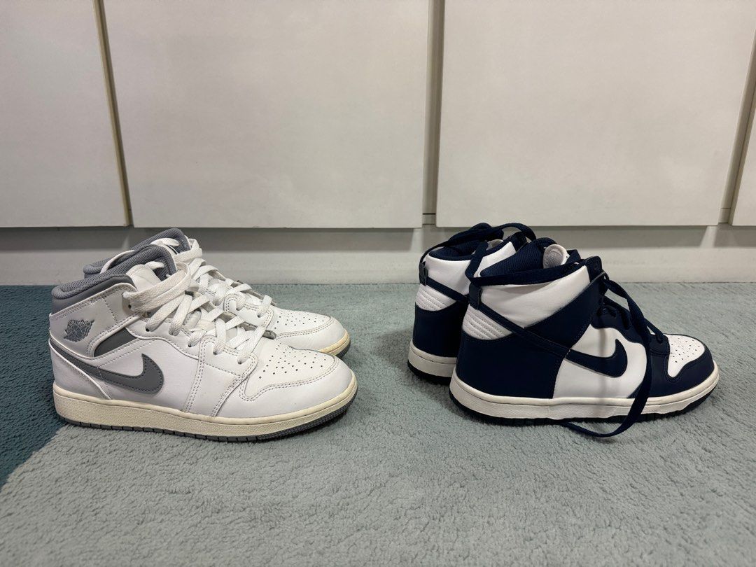 Nike air Jordan mid and dunk high