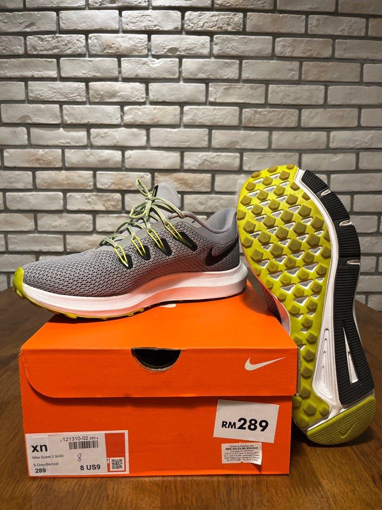 Nike Quest 2 Running Shoes Gray Men s Fashion Footwear