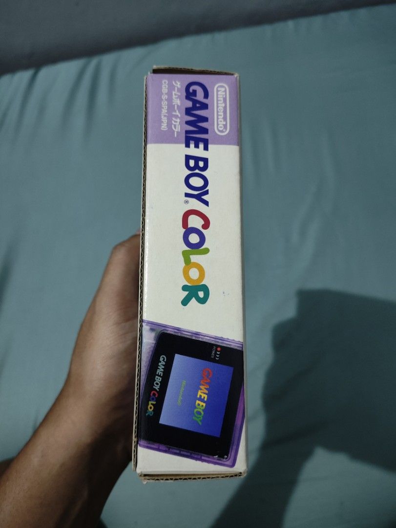Nintendo GBC Gameboy Color Atomic Purple With Box, Manual and Insert ...