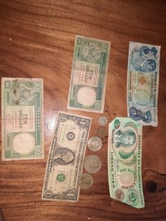 Old coins and money paper