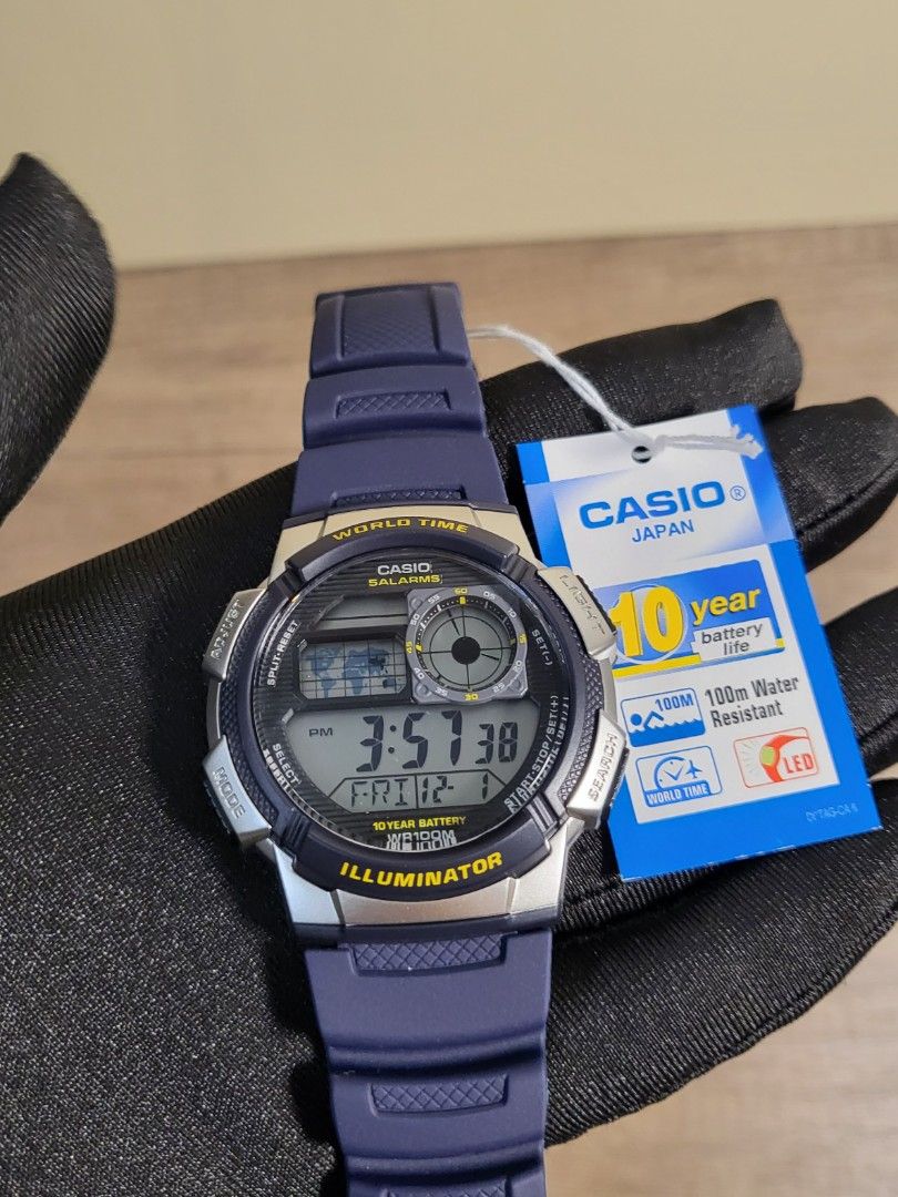 Harga jam casio world time illuminator discount