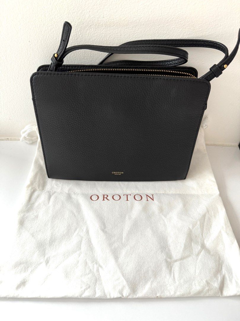 Oroton Avalon Zip Top Crossbody Bag