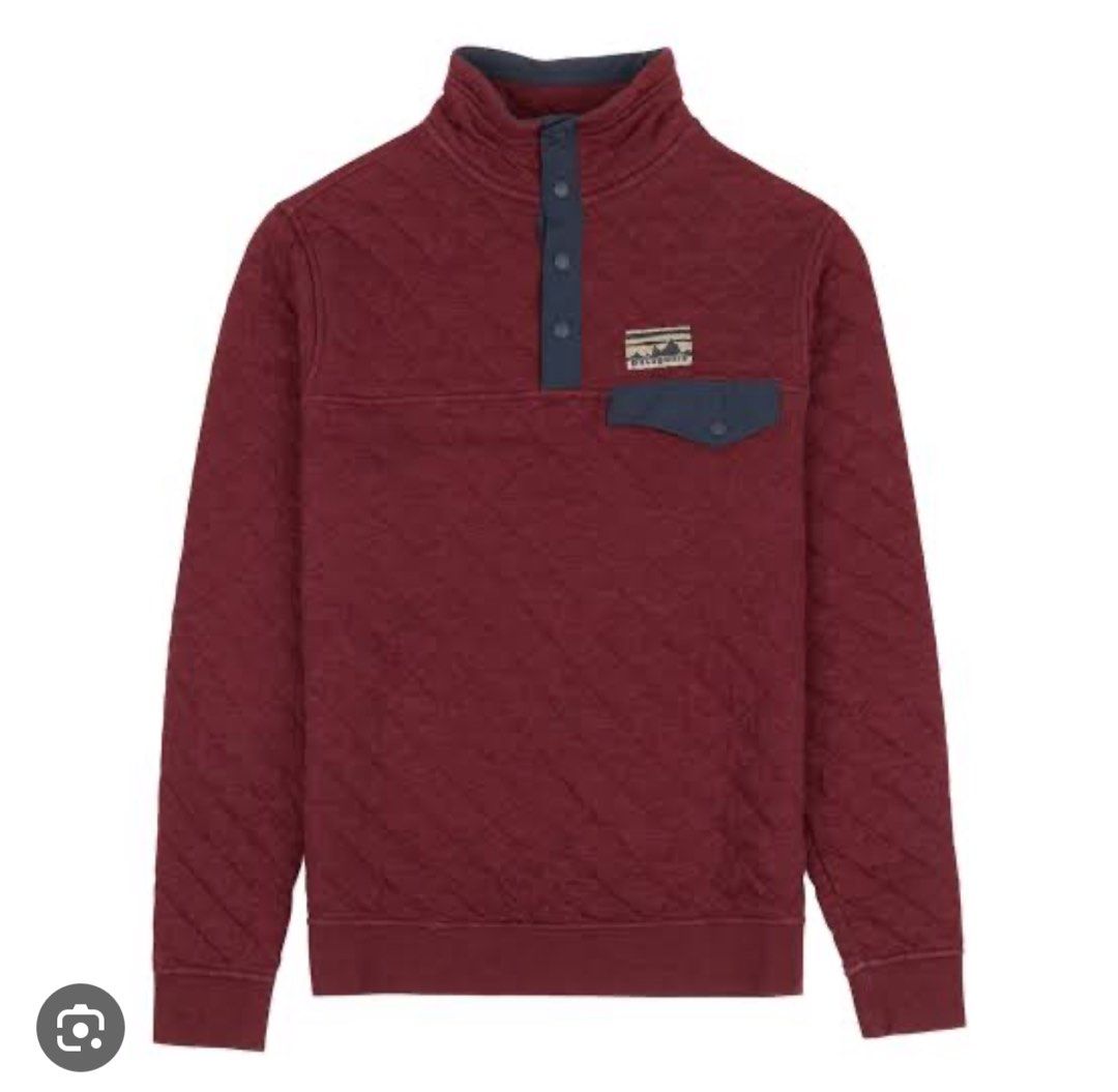 Patagonia Quilted Synchilla Maroon Dark Red Jacket