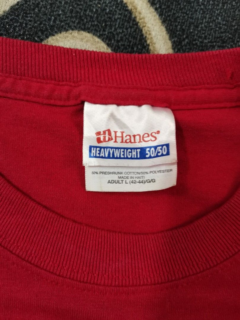 PLAIN HANES 50 50. MADE IN HAITI