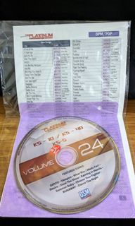 Platinum Karaoke Volume 24 CD for KS10/ KS40/ KS5/ KS1