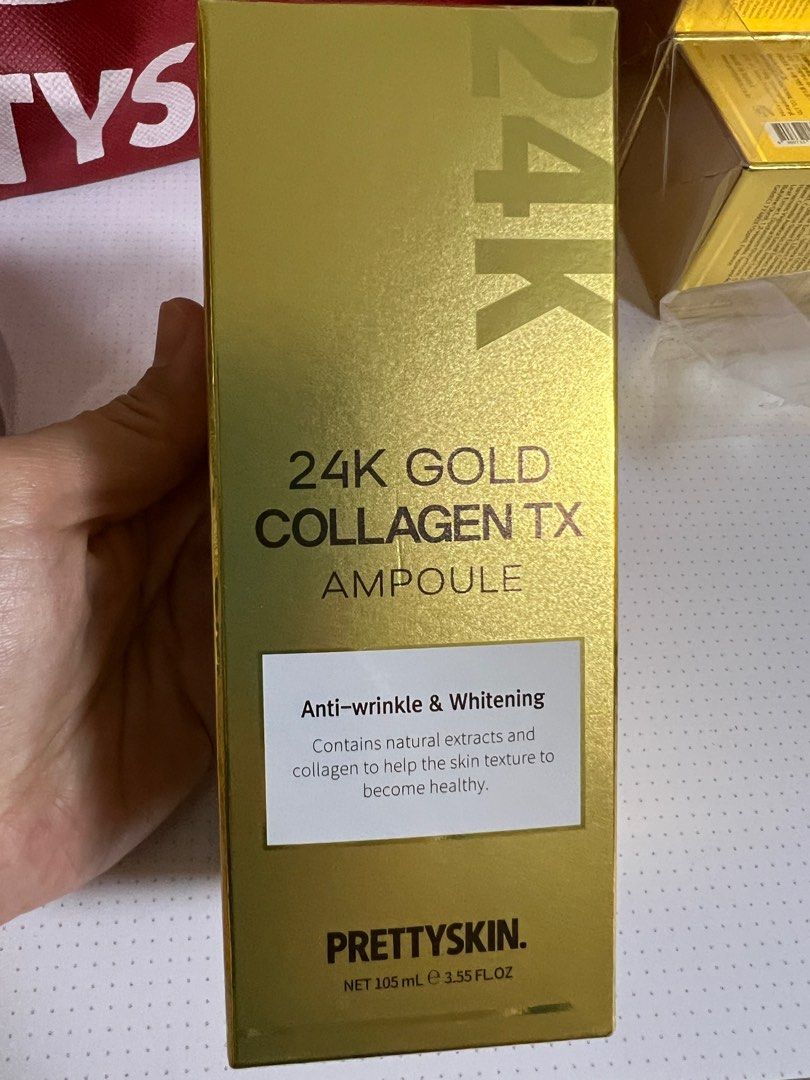 のり　二個24K GOLD COLLAGEN TX Pretty skin - 24K Gold Collagen TX Ampoule, Beauty
