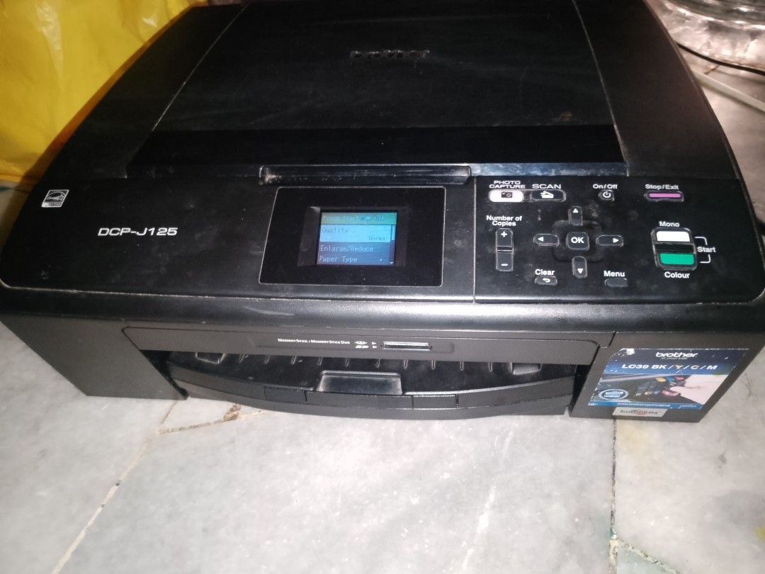 Printer Brother Dcp J125 Computers And Tech Printers Scanners And Copiers On Carousell 4745